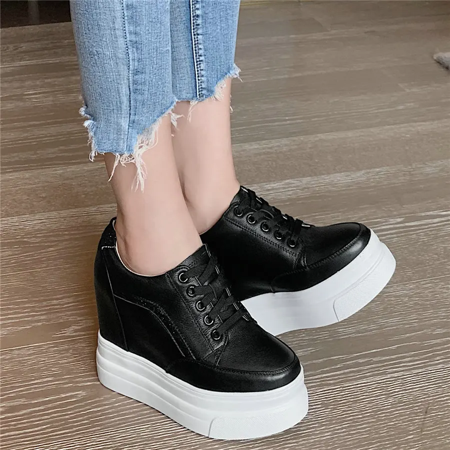 Luxury Design Women Casual Shoes Fashion Genuine Leather Sneakers Flat  Platform Sports Design Shoe Round Toe Lace Up Leisure Trainers Sneakers Zapatillas  Mujer From Kevin08082022, $127.97