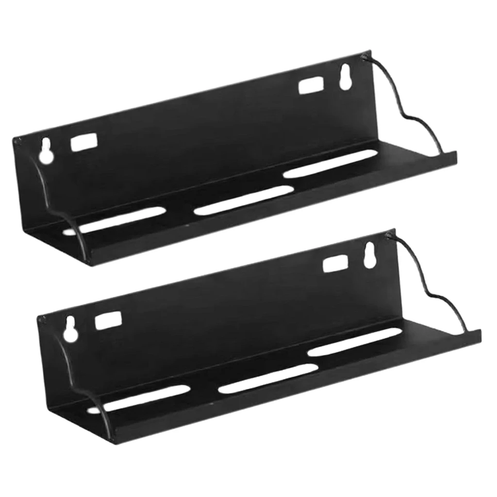 2x  Iron Wall Mounted Storage Shelf Flowerpot Rack Hanging Display Shelf 