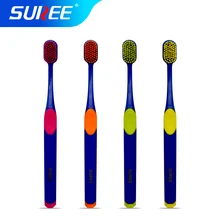 SUREE зубная щетка с мягкой щетиной для взрослых чистый уход за деснами Средний волос экологичный домашний унисекс скребок для языка для путешествий с широкой головкой