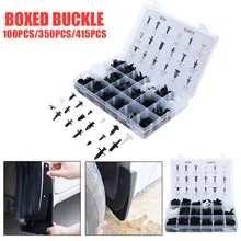 Pattern 100pcs Nuts Tool Parts Hardware Tools Fastener Portable Body Buckle Whorl Hexagonal Head Screw Car Bumper Clips