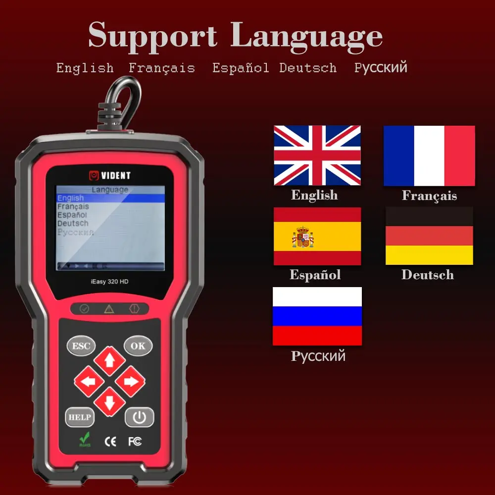 Диагностический инструмент Vident iEasy320HD для грузовиков сканер OBD2 проверки