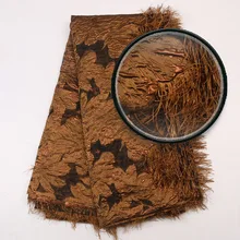 5 ярдов/партия, модная африканская жаккардовая кружевная ткань, парчовое кружево с пером, высокое качество, нигерийское кружево Tissu для вечеринок, свадебных платьев