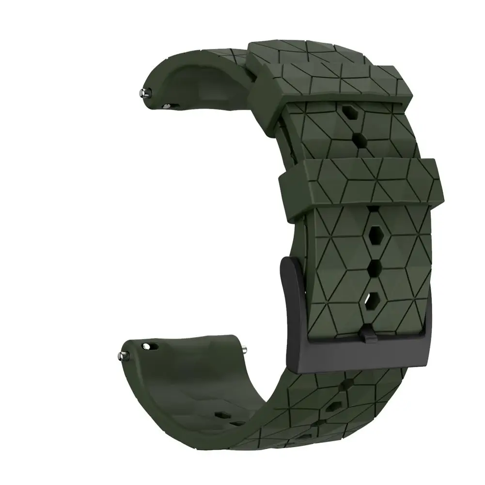 Силиконовый сменный ремешок для наручных часов Ремешок для Suunto 9 Baro титановый медный браслет совместим с Suunto Spartan Baro - Цвет: Army Green