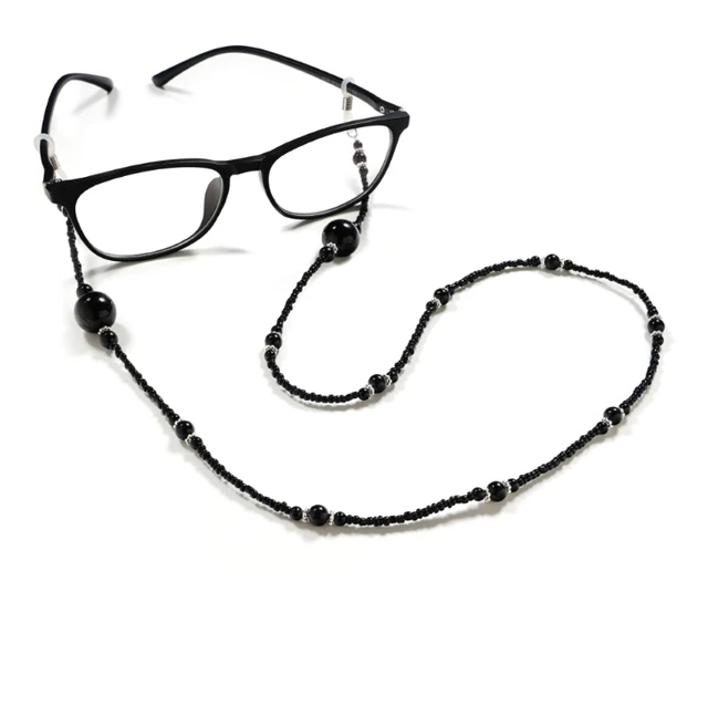 Fashion Woman Sunglasses Chain Cylinder Bead Chain Anti-Falling Glasses Eyeglasses Cord Necklace DJ-536