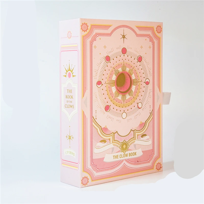 Розовый Аниме Cardcaptor Sakura Clow Card Magic Book Box коллекция карт косплей реквизит игрушка Рождественский подарок для женщин и девочек