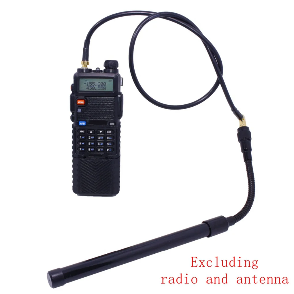 Замена для Baofeng UV-5R UV-82 UV-9R иди и болтай Walkie антенна для рации ABBREE AR-152 AR-148 SMA-коаксиальный Удлинительный кабель