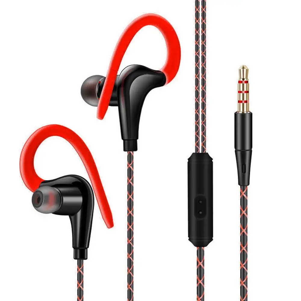 Auriculares de graves IPX5 de 3,5mm, Auriculares deportivos para correr, resistentes al agua, con buen sonido para Xiaomi, iPhone, Samsung y Android