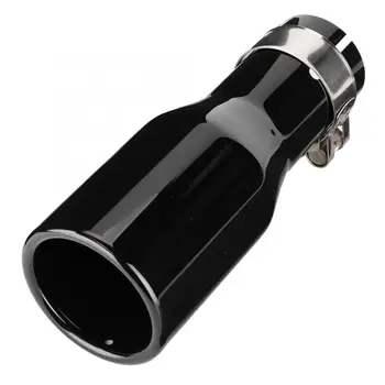

Universal Car Exhaust Pipe Tail Throat Stainless Steel Muffler Tips with Clamp 54-76-200mm