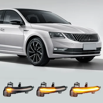 

For Skoda Superb A7 B8 MK3 III Typ 3V 2016 2017 2018 2019 Side Wing LED Dynamic Turn Signal Blinker Startup Breath Light