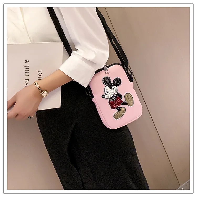 Disney minnie модная женская сумка-мессенджер на плечо, женская сумка для монет, сумка для покупок