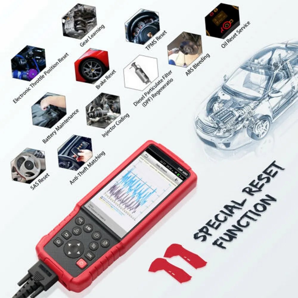 Диагностический сканер LAUNCH X431 CRP429C OBD2 ENG ABS Airbag SRS AT DPF BMS EPB 11 сервис сброса pk CRP129 CRP479|