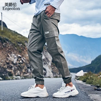 

Enjeolon Autumn Mens Camouflage Tactical Cargo Pants Men Joggers Military Casual Cotton Pants Hip Hop Male Army Trouser K6636