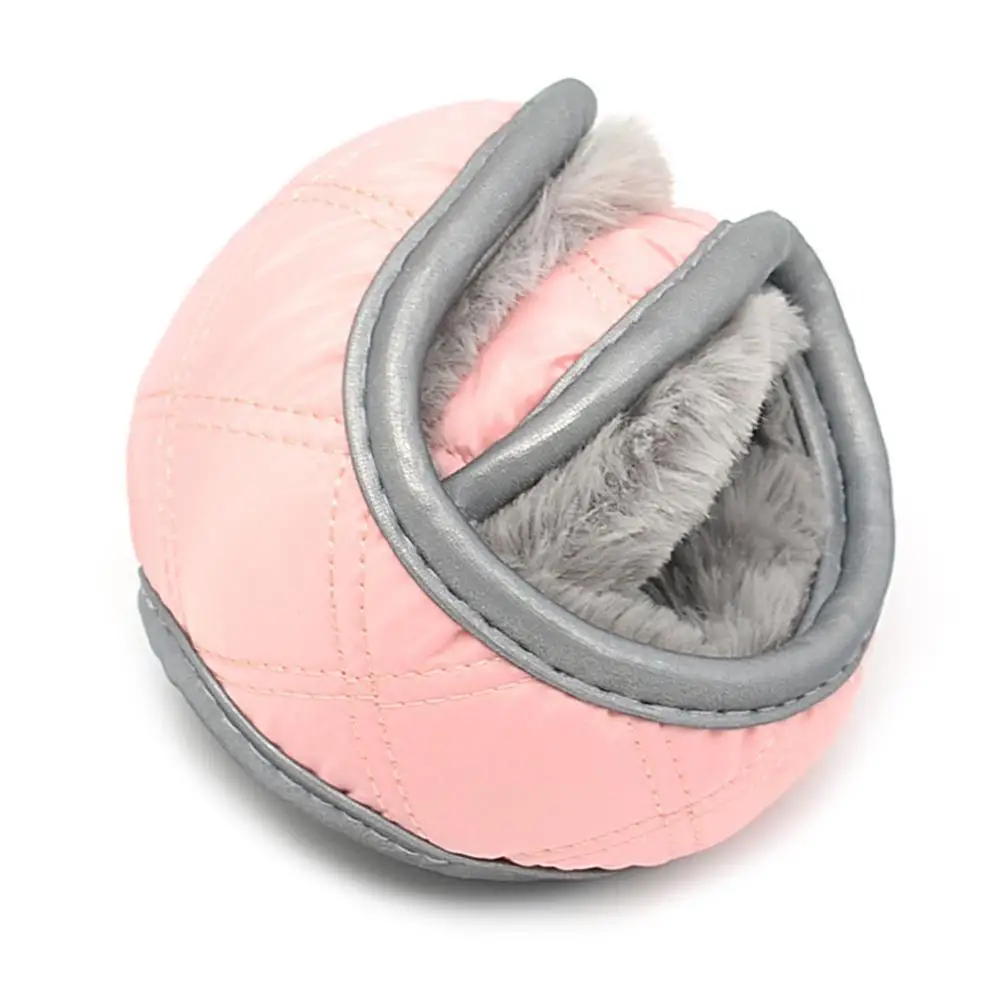 Pink Winter Warmer Earmuff Outdoor Snowboarding Plush Earmuff Soft Thicken Folding Ear Cover Protector Gift For Ski Cycling Men Women - Цвет: Pink