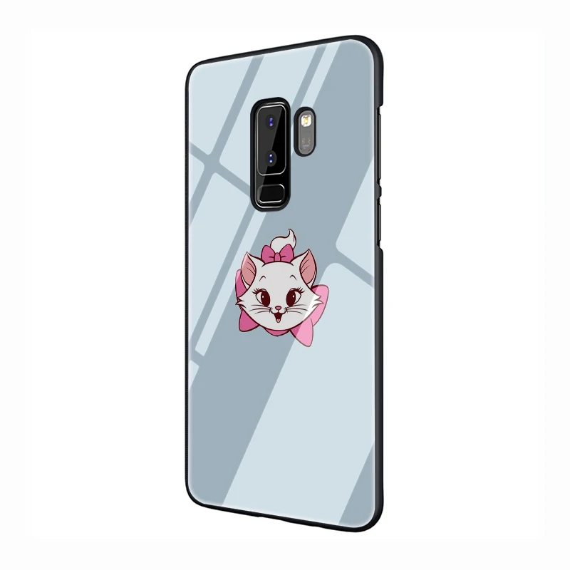 EWAU розовый Мари аристократы Cat Чехол из закаленного стекла для телефона для samsung S7 S8 S9 S10 Note 8, 9, 10, плюс A10 20 30 40 50 60 70 - Цвет: G8
