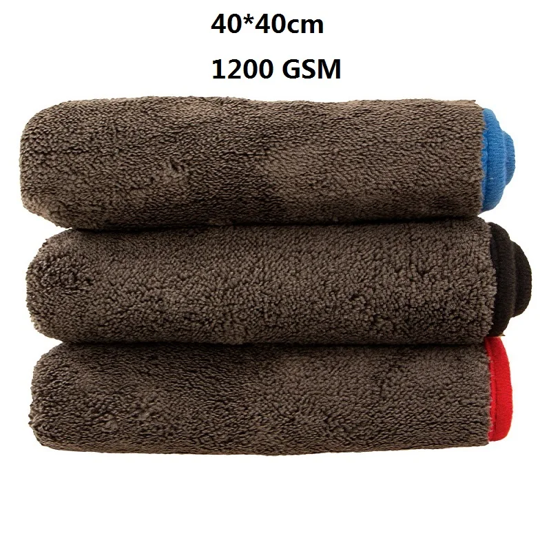 1200GSM Thick Car Wash Microfiber towel Car Cleaning Drying Towels