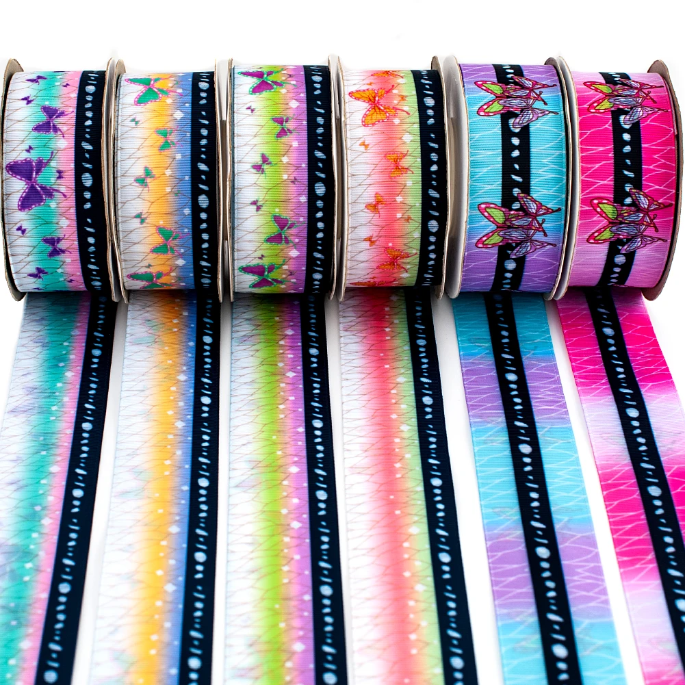 

Kochou Shinobu двойной Печатный японский киметасу No Yaiba аниме Гро-Гро/атласная лента 10 ярдов