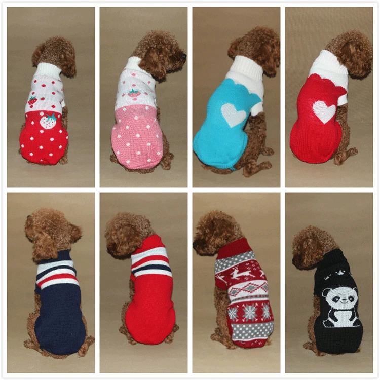 Winter Is Not Cold With Sweet Cartoon Sweaters For Dogs