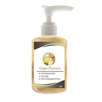 

60ml Ginger Shampoo Anti-dandruff Anti-itch Refreshing and oil control Hair Cleaner HJL2019