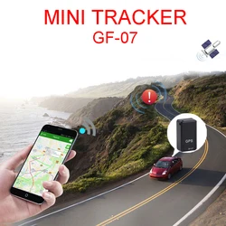 GF07 GSM GPRS Mini coche magnético no GPS antipérdida grabación dispositivo de seguimiento en tiempo Real LBS localizador rastreador soporte tarjeta TF
