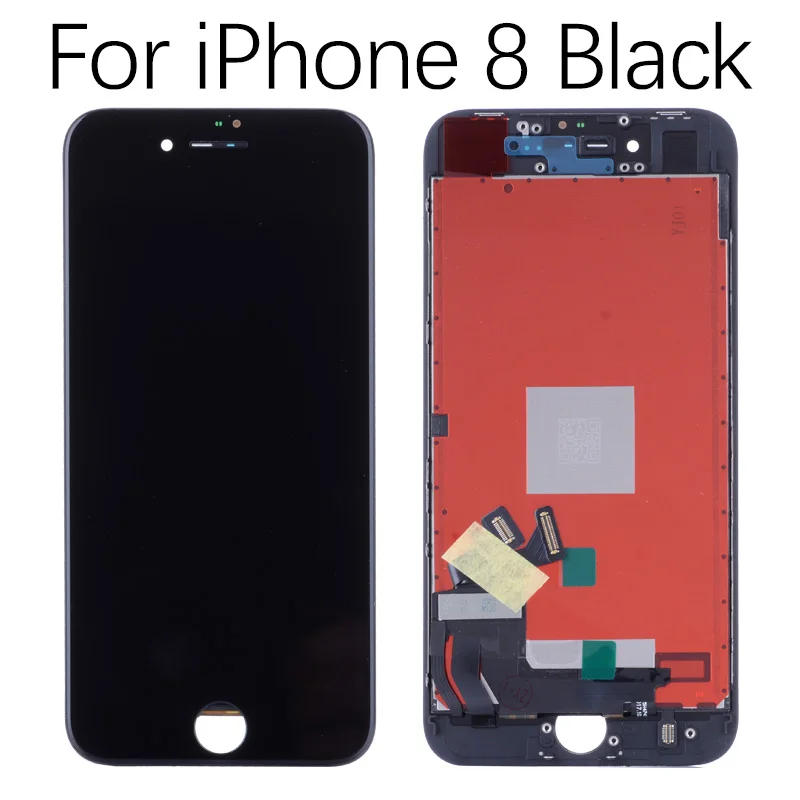 Black 8 AAA класс кодирующий преобразователь сенсорного экрана в сборе Замена ЖК-дисплей для iPhone 8 Plus 8 Plus для iPhone 8 lcd - Цвет: Black 8