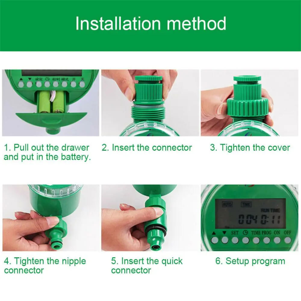 Лидер продаж автоматический садовый таймер для подачи воды интеллектуальный время электронный цифровой ЖК полива таймеры ирригационный контроллер программы