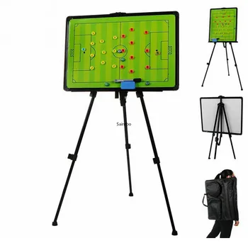 

60x45cm Large Size Floor Type Football Teaching Board Bracket Type Football Tactical Board with Backpack Magnetic Erasable
