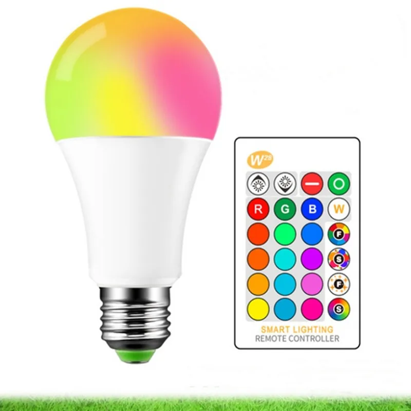 Bombillas Led E27 RGB RGBW rgbww Lampadina 5 Вт 10 15 220 В затемняемый ампул с пультом дистанционного