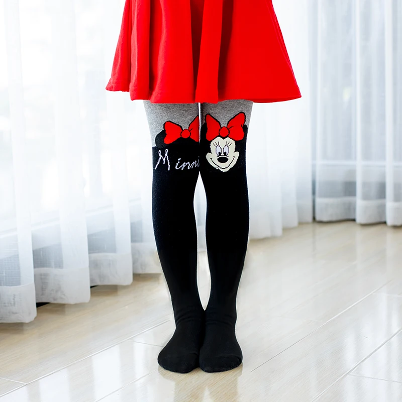 Disney/колготки для девочек, хлопковые колготки с рисунком Hello Kitty для маленьких девочек, милые розовые, Серые вязаные чулки для девочек, подходит для От 2 до 10 лет колготки для девочек колготки детские детские ко