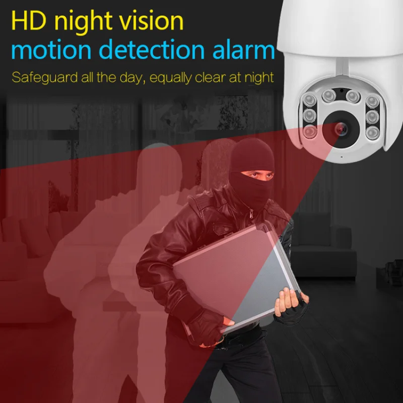 WIFI Camera Outdoor PTZ IP Camera H.265X 1080p Speed Dome CCTV Security Cameras IP Camera WIFI Exterior 2MP IR Home Surveilance