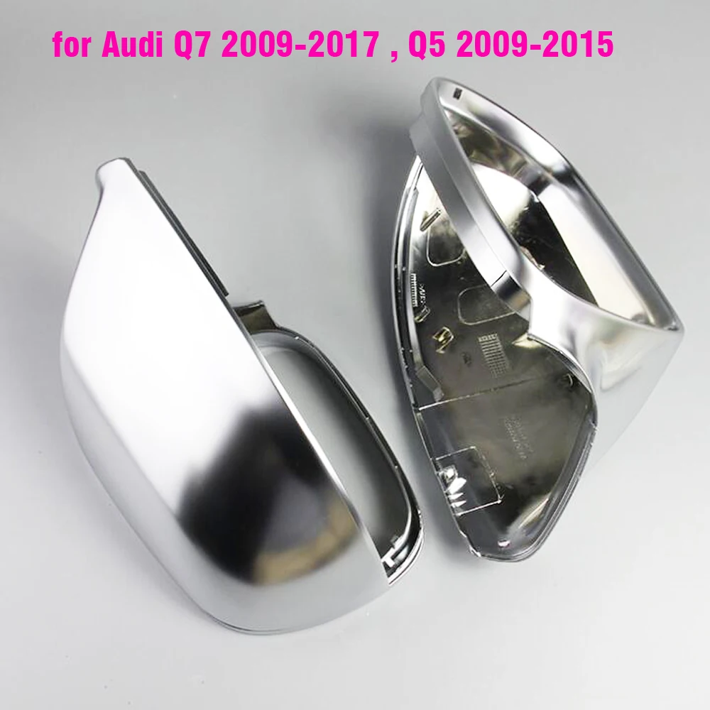 

Rearview Mirror Covers for Audi Q7 2009-2017 , Q5 2009-2015 Chrome Matt Cap Accessories Styling