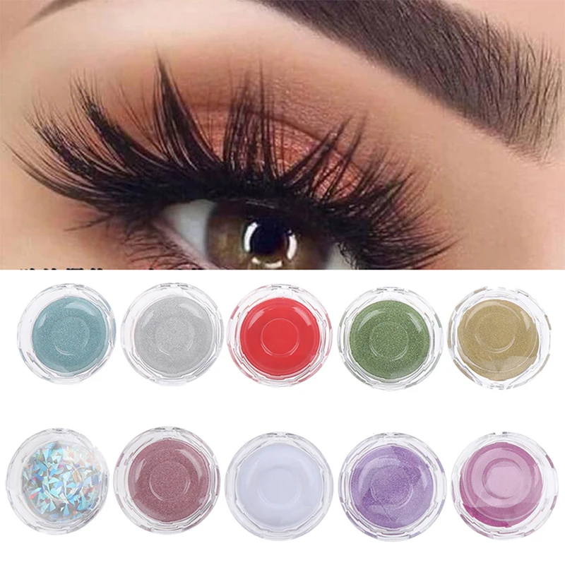 False Eyelash Packing Box Round Eyelash Boxes Transparent Empty Lash Case Reuseable Plastic Colorful Card Lash Box