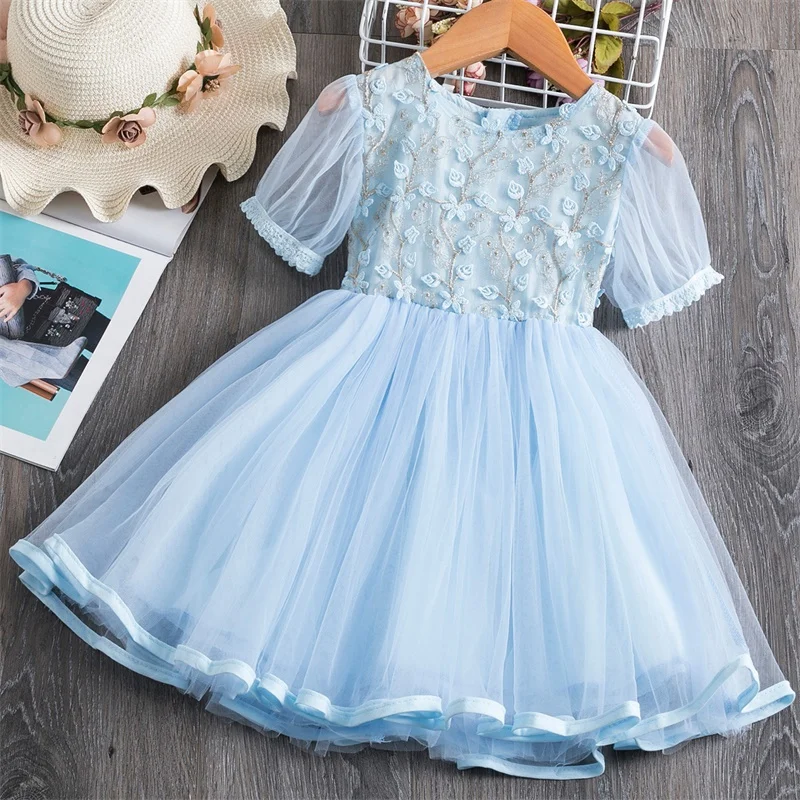Girls Dress 2020 New Elsa Dress Girl Party Vestidos Cosplay Girl Clothing Anna Snow Queen Birthday Princess Dress Kids Costume