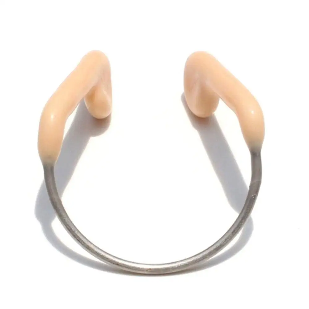 Unisex Durable Non-Skid Soft Silicone Steel Wire Nose Clip for Swimming Diving Water Sports Metal Nose Clip Swimming Accessories swimming nose clip