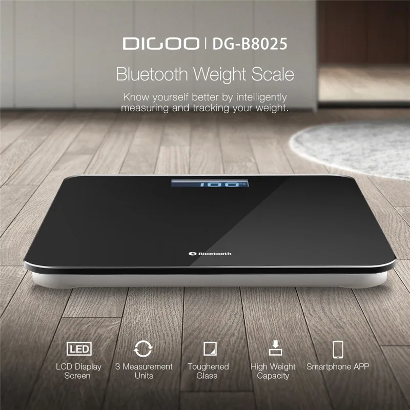 Digoo DG-B8025 lcd bluetooth весы напольные весы пол научное Измерение веса человеческого тела приложение-запись Трекинговые весы