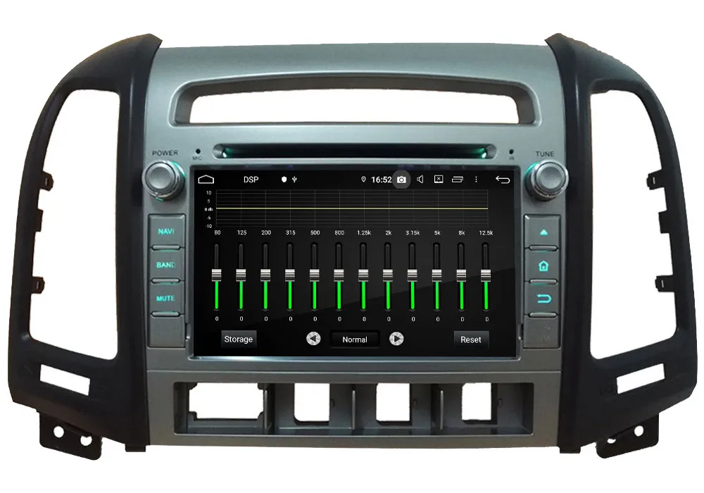 Top Klyde 4G WIFI DSP Android 9 Octa Core 4GB RAM 64GB ROM BT Car DVD Multimedia Player Radio For Hyundai Santa Fe 4 Hole 2006-2012 5