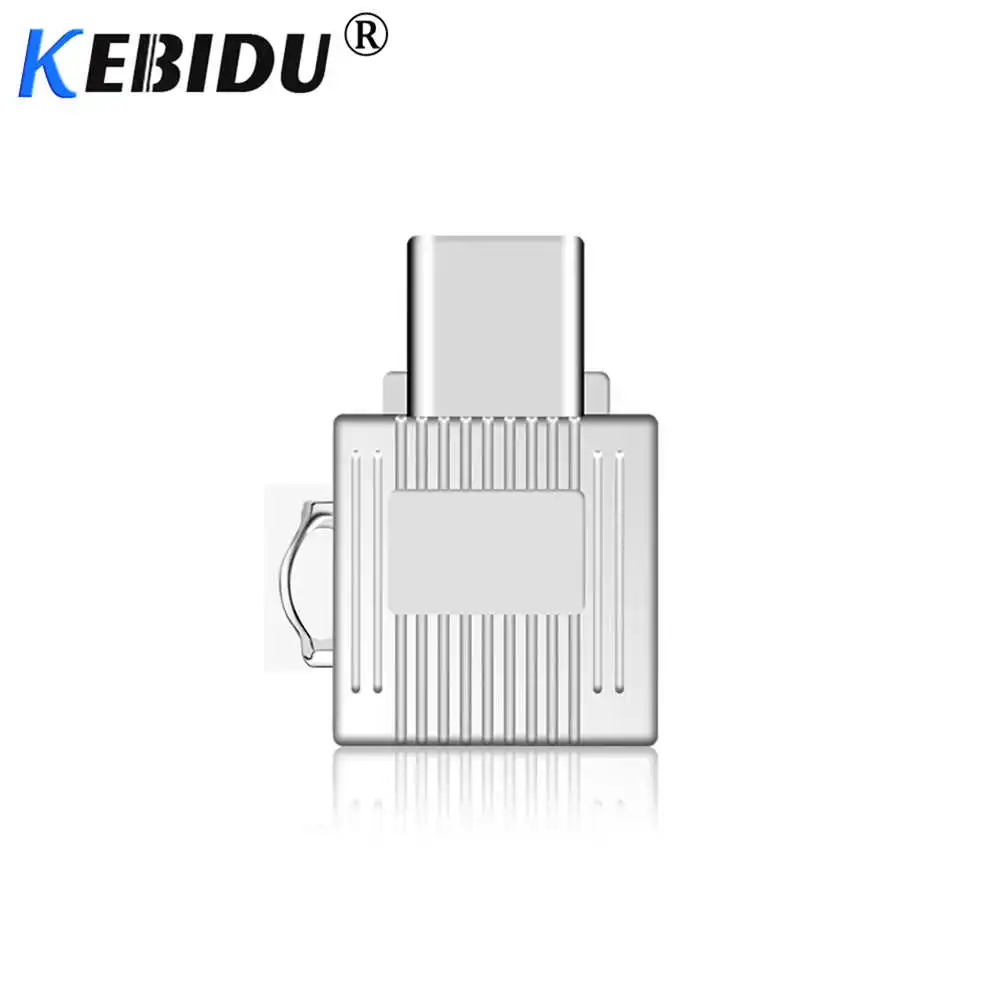 Kebidu Тип C USB 3,1 считыватель карт памяти мини Micro SD переходник для sd-карт кардридер для Macbook смартфон с интерфейсом type C ноутбук