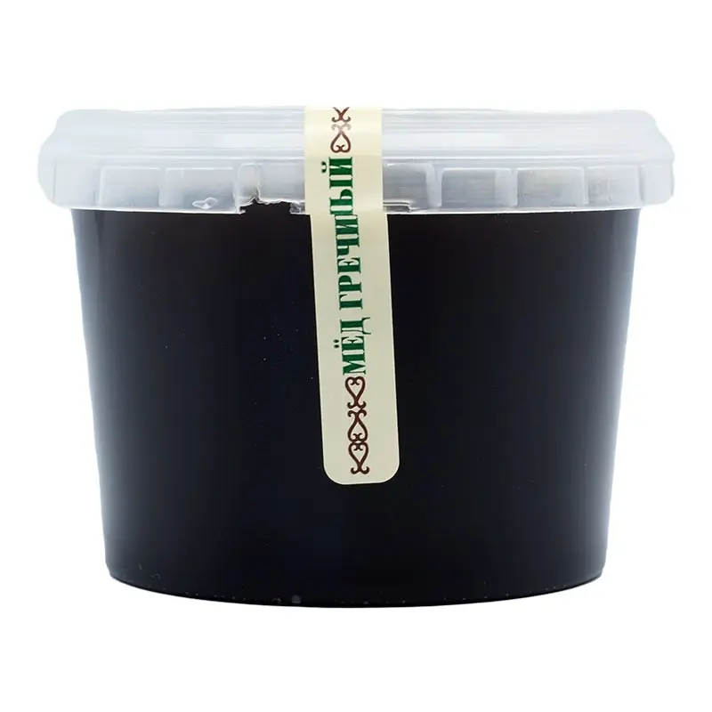 Honey Bashkir natural buckwheat Bashkir honey 400 grams plastic jar sweets Altai health food Candy Sugar