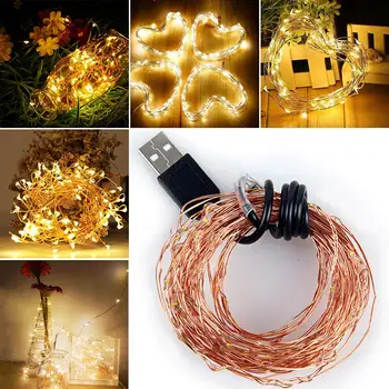 

50LED Super Bright Romantic Durable Copper Wire String Copper Wire Fairy Light Fairy String Fairy String Light Outdoor