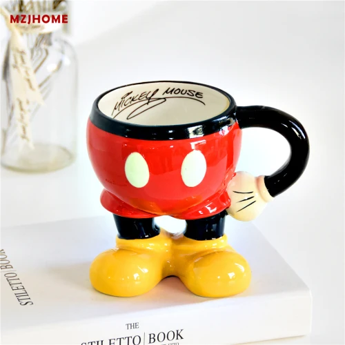 Mickey 3D керамические чашки и кружки кофейная кружка кофейная чашка с единорогом кофейная чашка путешествия Микки Маус мультфильм чашки и кружки домашние чашки - Цвет: Mickey