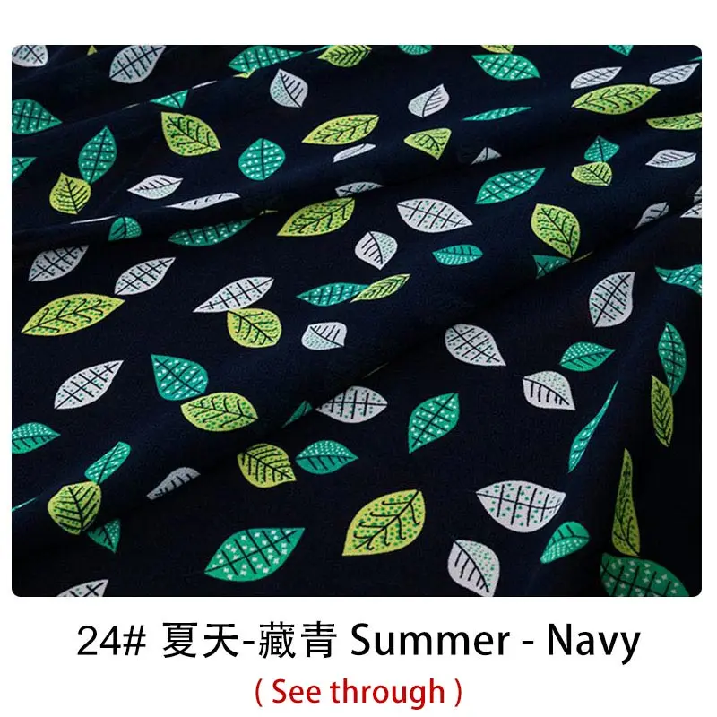 TJ8939-24 Ткань из шифона с цветочным принтом для летних платьев DIY 25*150 см 100*150 см/шт S06 - Цвет: TJ8939-24