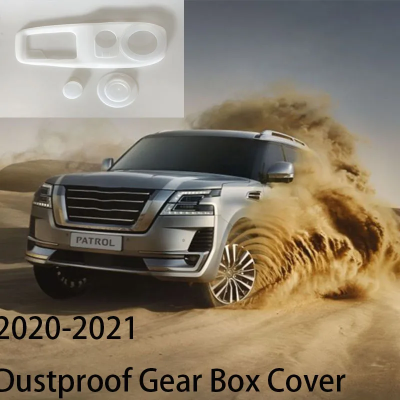 

LHD Car Soft Rubber Interior Dustproof Gear Box Cover For Nissan Patrol Y62 2020-2021 Accessories