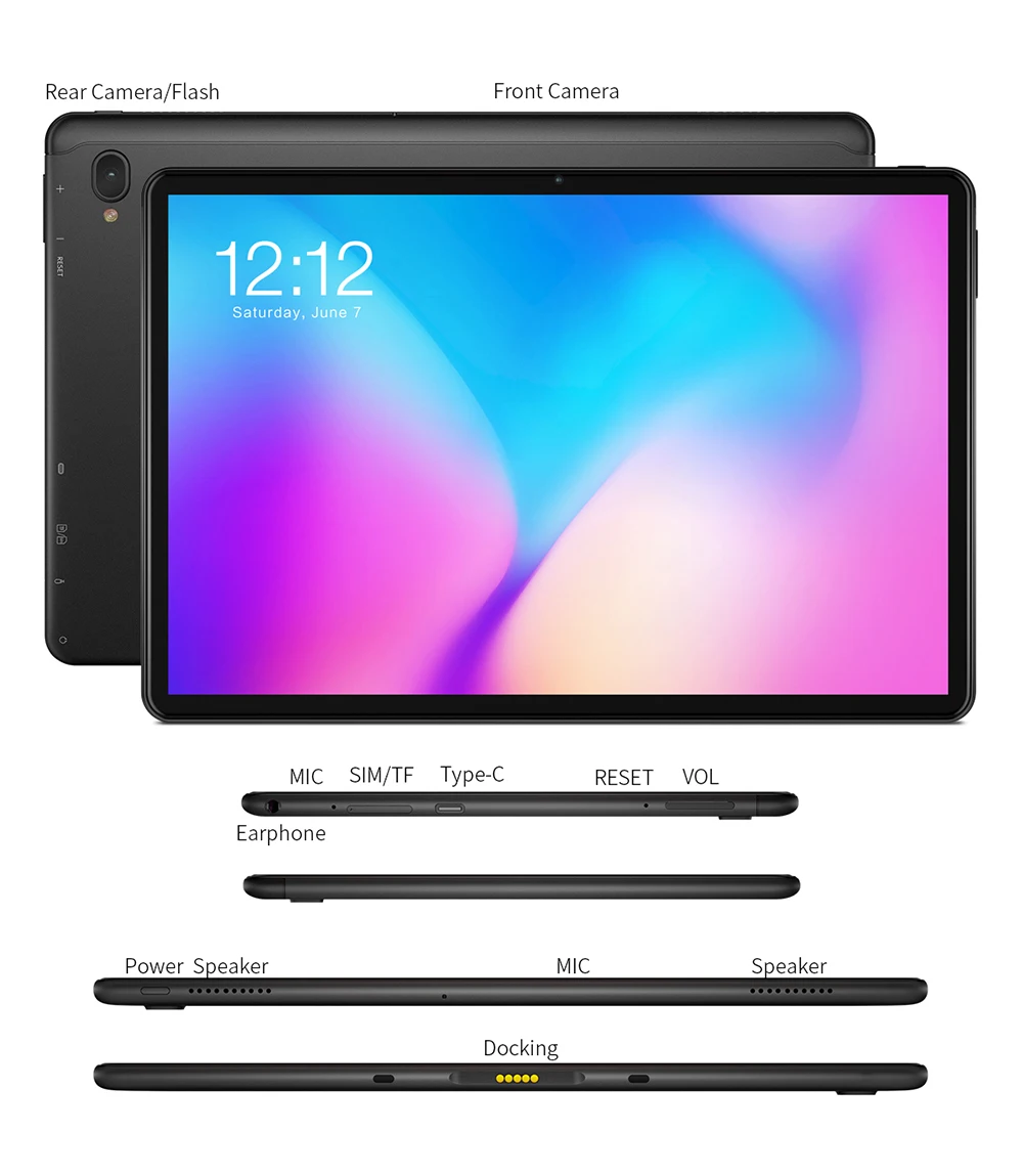 Teclast T30 10,1 дюймов 4G Phablet планшет 1920 × 1200 Full HD Android 9,0 MTK P70 Восьмиядерный A73 4 Гб ram 64 Гб rom 8000 мАч Тип C gps