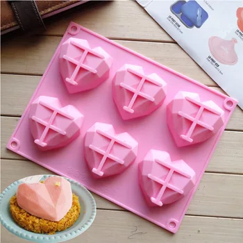 

Heart Shaped Silicone Cake Mold 3D Chocolate Jelly Candy Bakeware Molds DIY Mousse Dessert Mould Fondant Cupcake Baking Tools