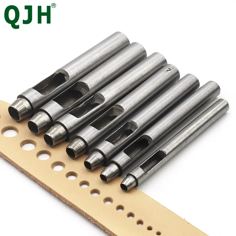 

DIY Leather Punch Leathercraft Hole Craft Set Pick Leather Tools Hollow Drilling Puncher Belt Punching Set for Clothing Canvas
