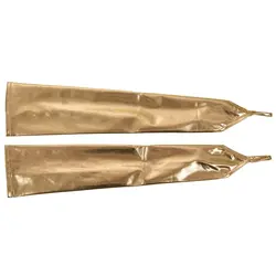 1 пара Glam Arm Warmer Goth Wet Look блестящие металлические перчатки без пальцев Клубная одежда костюм, золото
