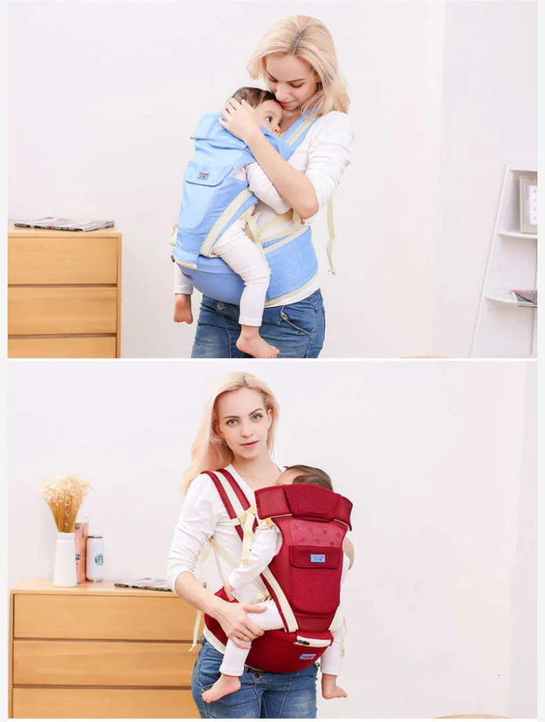Baby Carrier Infant Kid Hipseat Sling Front Facing Kangaroo Baby Wrap Ergonomic Carrier for Baby Travel 0-36 Months Belt Baby