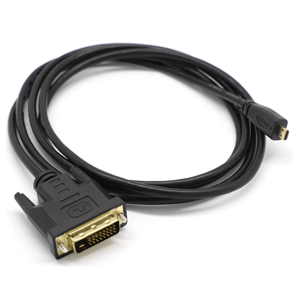 Микро Кабель HDMI DVI Plug and Play анти износ сильная гибкость D 24 + 1 контактный кабель м 8
