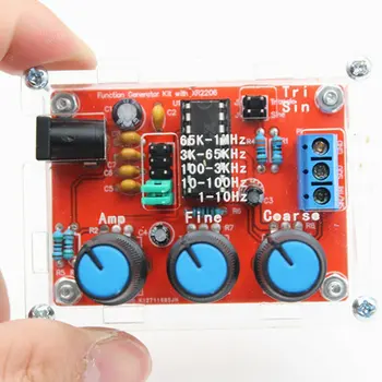 

XR2206 Signal Function Generator Sine Triangle Square Wave Output 1Hz-1MHz High Precision Frequency Adjustable Module DIY