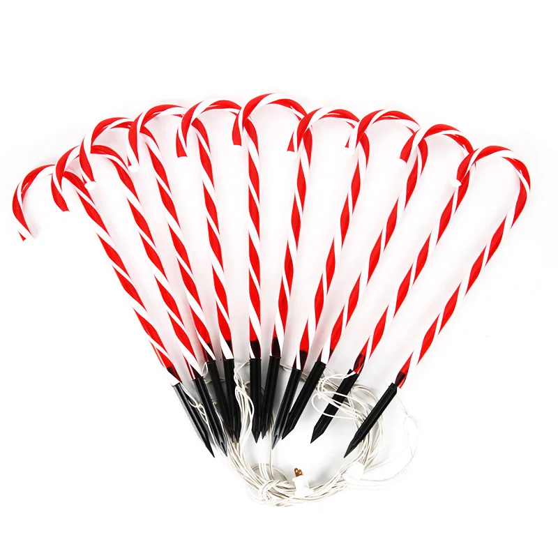 Christmas Candy Cane Pathway Lights String Christmas/New Year Holiday Lights Outdoor Garden Glow in the dark Christmas Lights