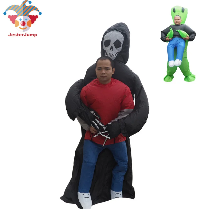 

Free Shipping ghost Inflatable Costume Adult Fancy Dress Suit Party Halloween